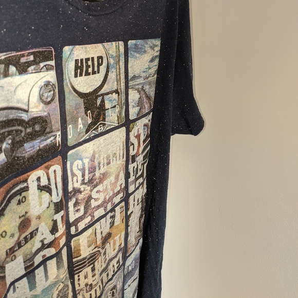 Dark Blue T-shirt with printed images - Picture 5 of 5